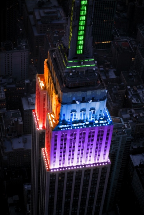 Rainbow Empire State Building