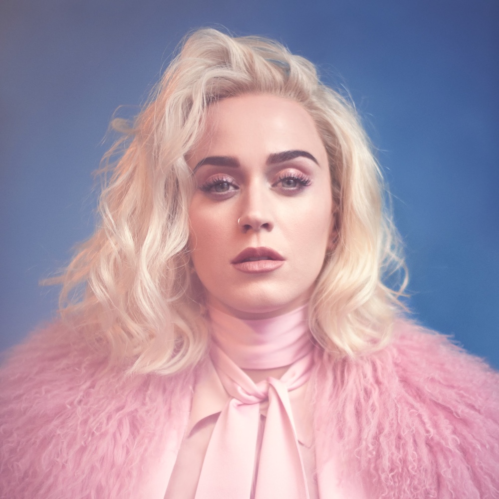 Katy Perry with new bleached blond hair